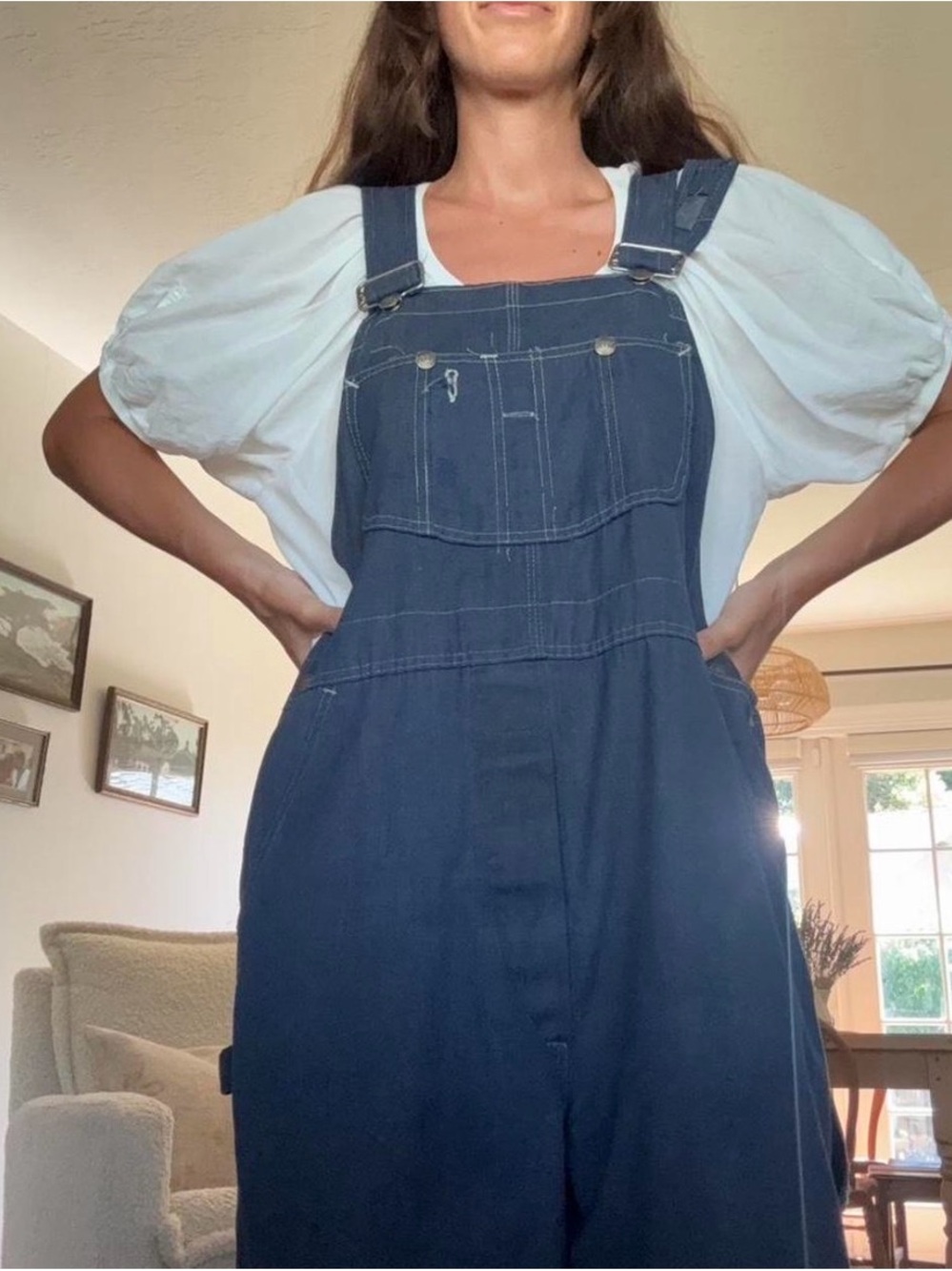 1960s indigo overalls